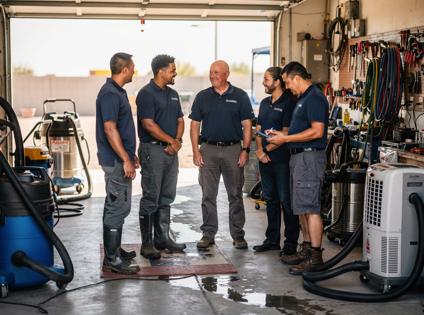 The Chandler Restoration Experts team at work in Chandler