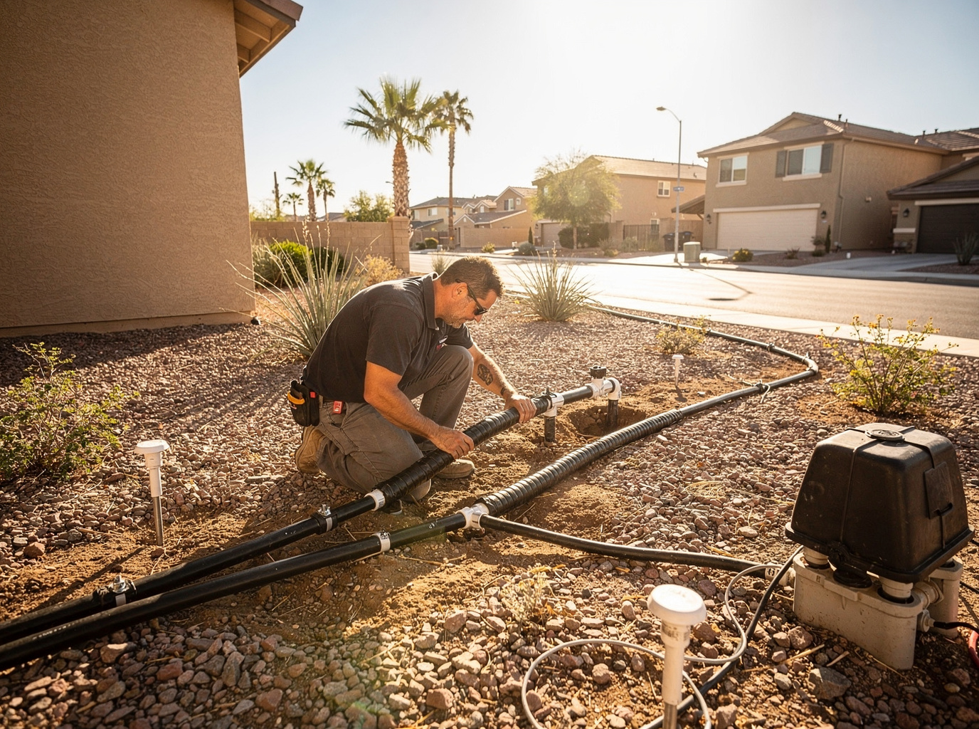 Protecting Irrigation Lines From Breaking During Chandler Heat